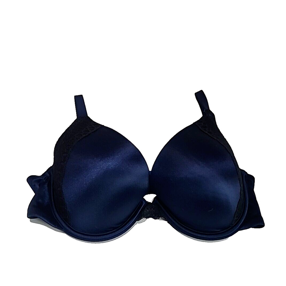 Maidenform Love the Lift Blue Natural‎ Boost Demi T-Shirt Underwire Bra Size 36C